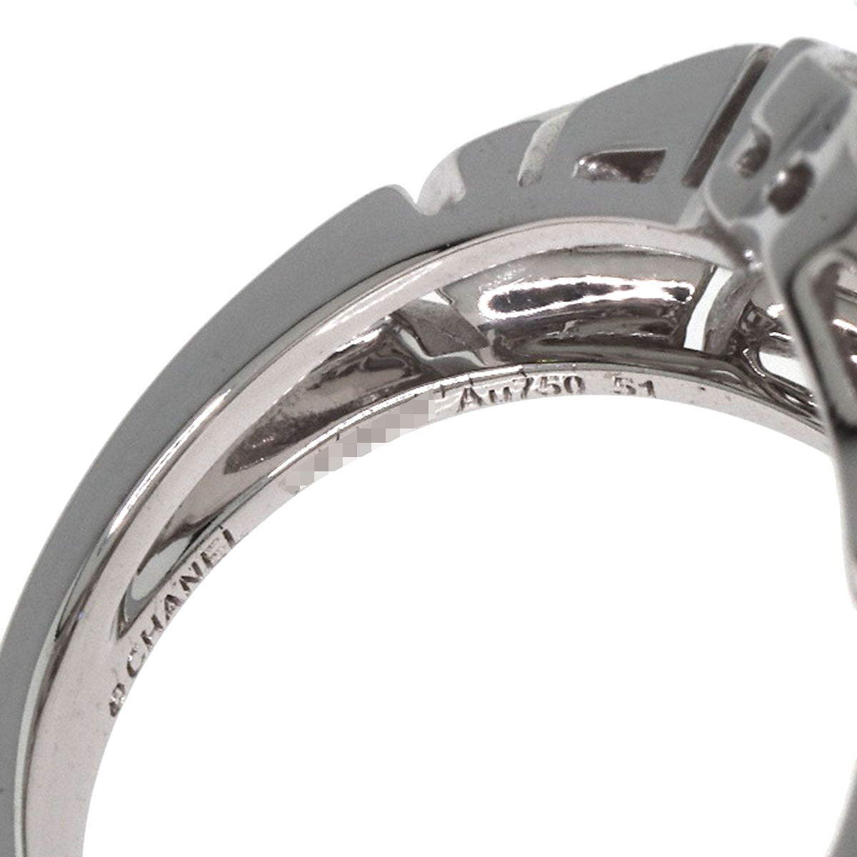 CHANEL Diamond Ring K18 White Gold Ladies [Used]