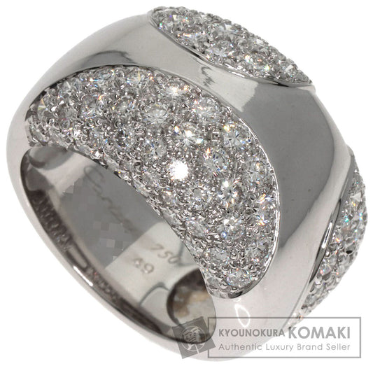 CARTIER Nouvelle Vague Diamond #49 Ring K18 White Gold Ladies [Used]