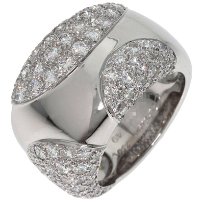 CARTIER Nouvelle Vague Diamond #49 Ring K18 White Gold Ladies [Used]