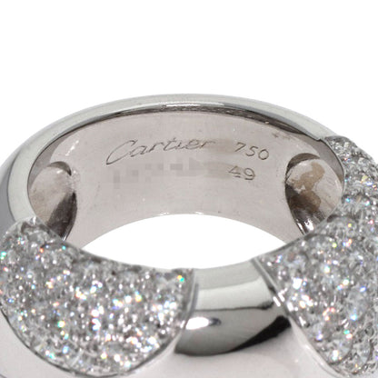 CARTIER Nouvelle Vague Diamond #49 Ring K18 White Gold Ladies [Used]