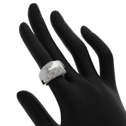 CARTIER Nouvelle Vague Diamond #49 Ring K18 White Gold Ladies [Used]