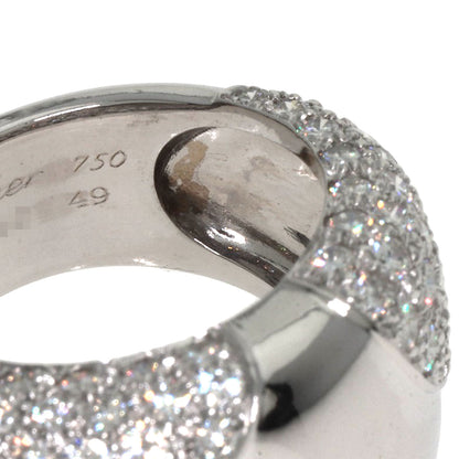 CARTIER Nouvelle Vague Diamond #49 Ring K18 White Gold Ladies [Used]