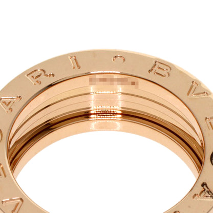 BVLGARI B.zero1 Lock Black Ceramic #51 Ring K18 Pink Gold Ladies [Used]