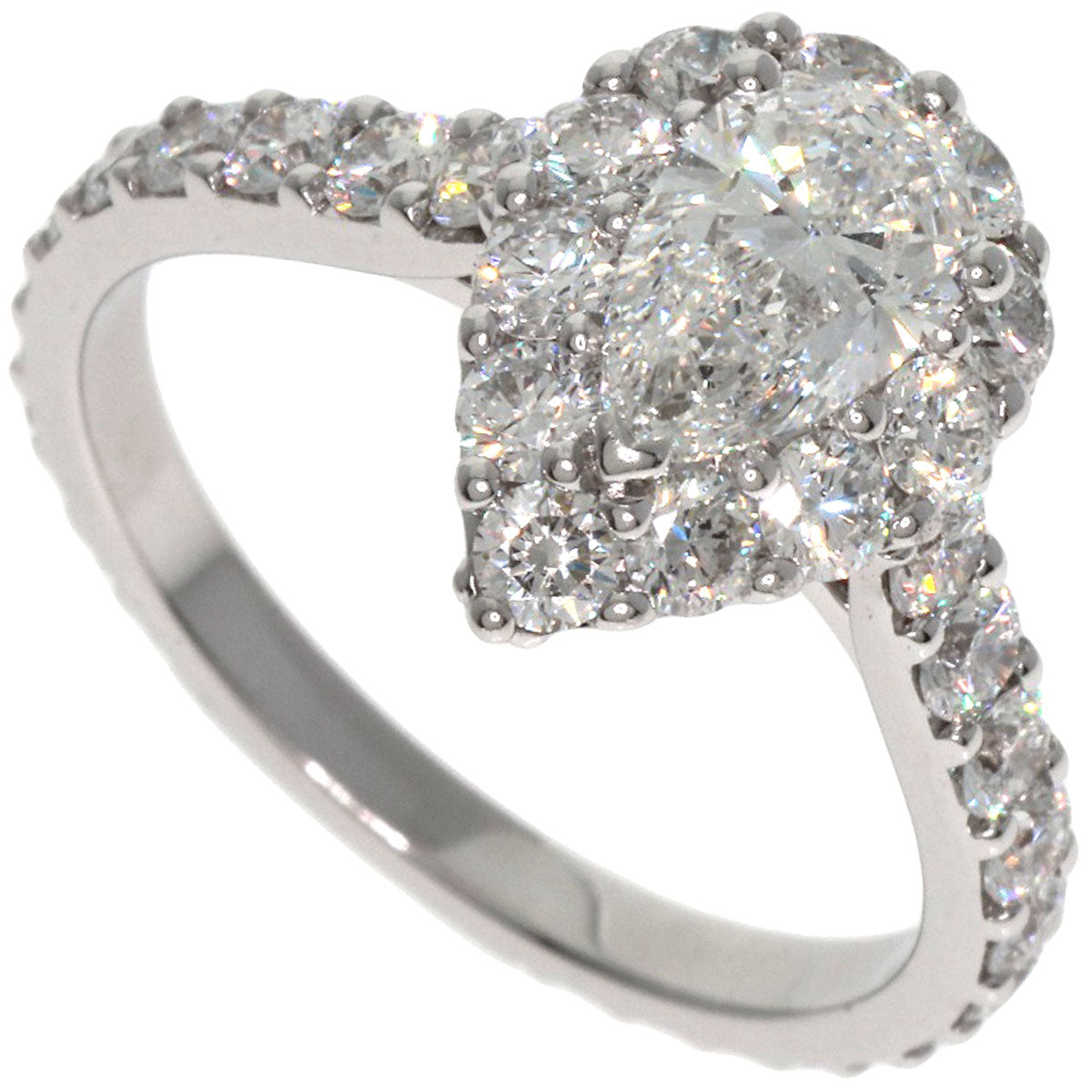 GRAFF Pair Shape Diamond Ring K18 White Gold Ladies [Used]