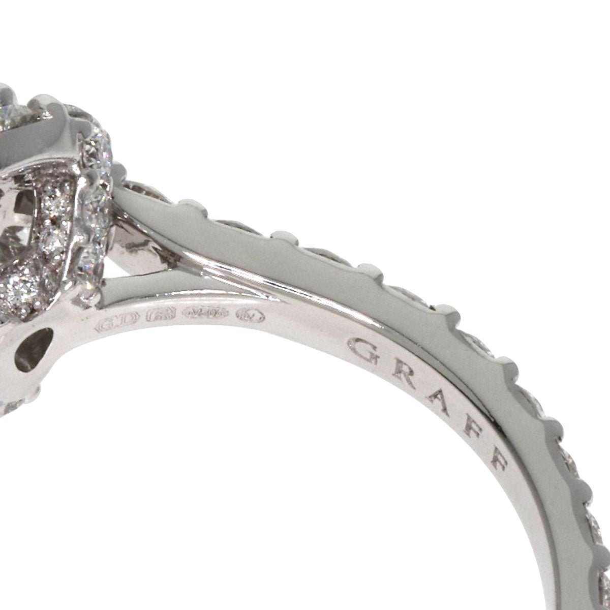 GRAFF Pair Shape Diamond Ring K18 White Gold Ladies [Used]
