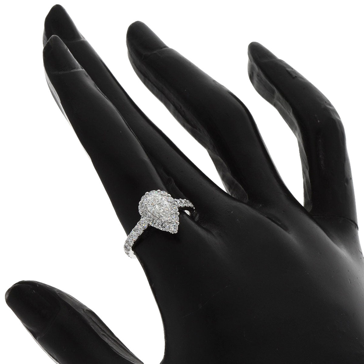 GRAFF Pair Shape Diamond Ring K18 White Gold Ladies [Used]