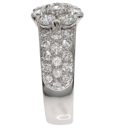 Van Cleef & Arpels Fleurette Diamond Ring K18 White Gold Ladies [Used]