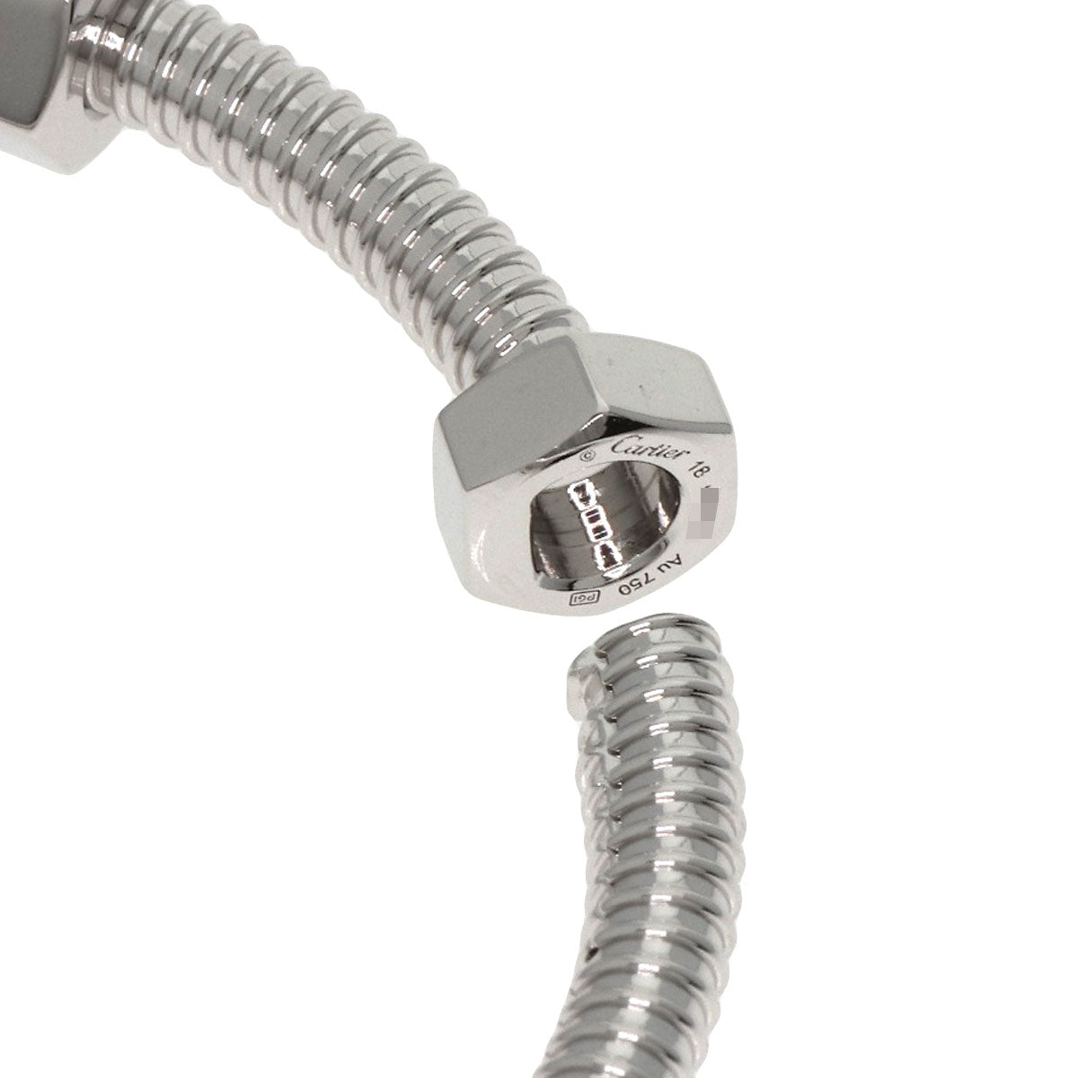 CARTIER Ecru de Cartier #18 Bracelet K18 White Gold Ladies [Used]