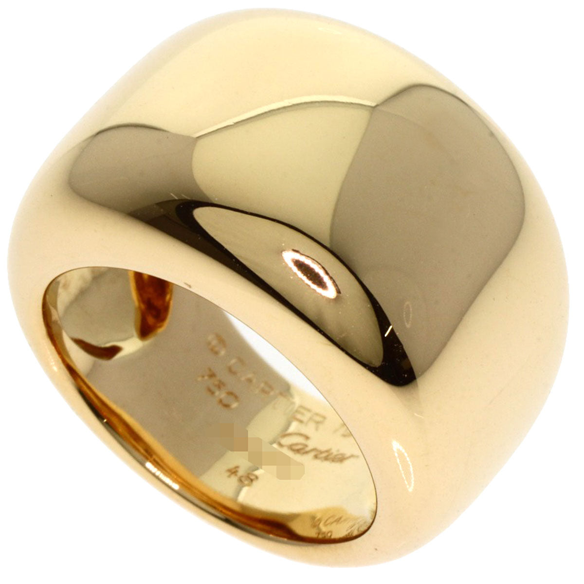 CARTIER Nouvelle Vague #48 Ring K18 Yellow Gold Ladies [Used]