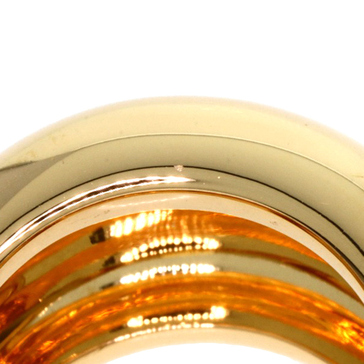 CARTIER Nouvelle Vague #48 Ring K18 Yellow Gold Ladies [Used]