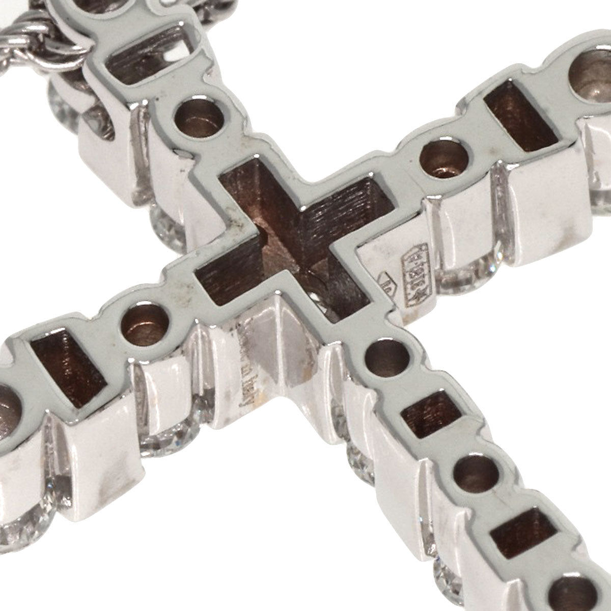 Damiani Belle Epoque Crown Diamond Necklace K18 White Gold Ladies [Used]