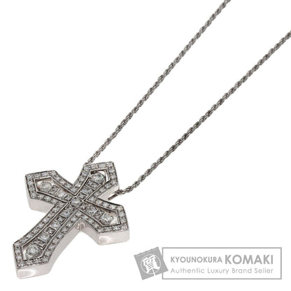 Damiani Belle Epoque Crown Diamond Necklace K18 White Gold Ladies [Used]