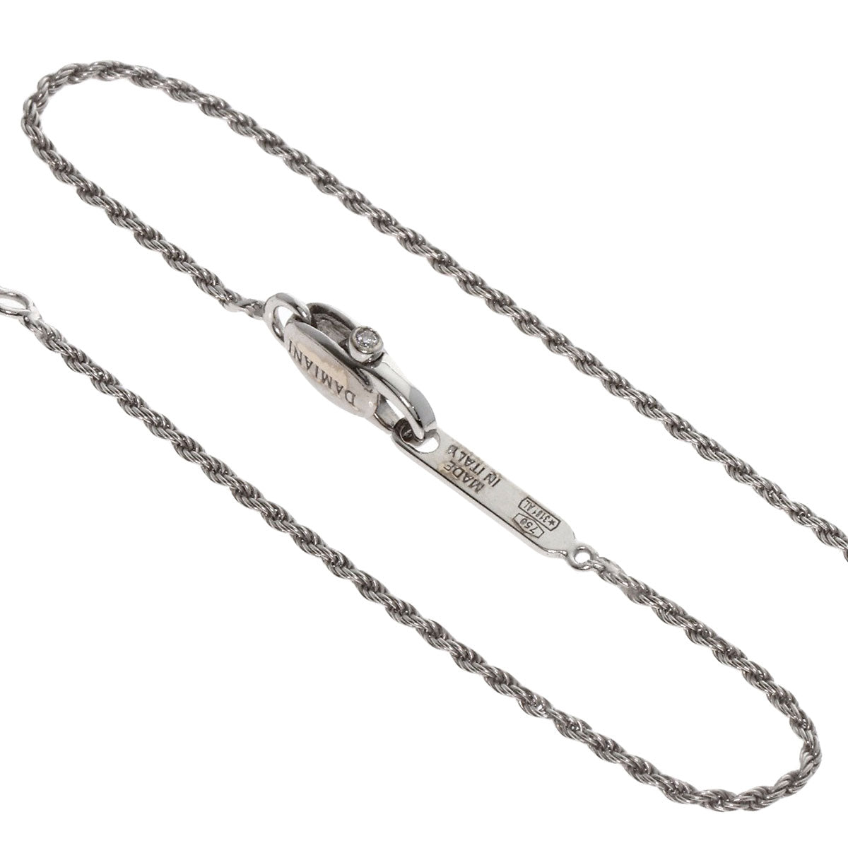 Damiani Belle Epoque Crown Diamond Necklace K18 White Gold Ladies [Used]