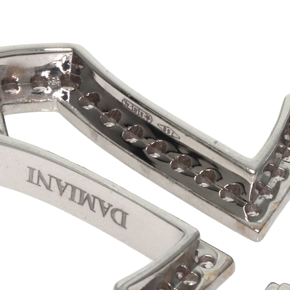 Damiani Belle Epoque Crown Diamond Necklace K18 White Gold Ladies [Used]