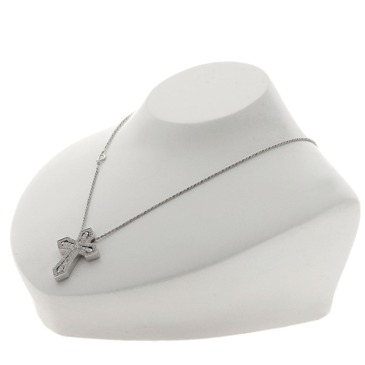 Damiani Belle Epoque Crown Diamond Necklace K18 White Gold Ladies [Used]