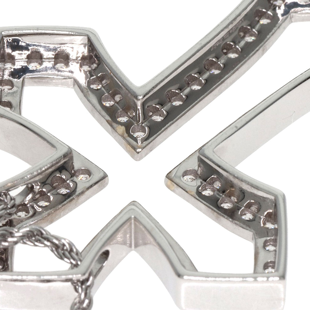 Damiani Belle Epoque Crown Diamond Necklace K18 White Gold Ladies [Used]