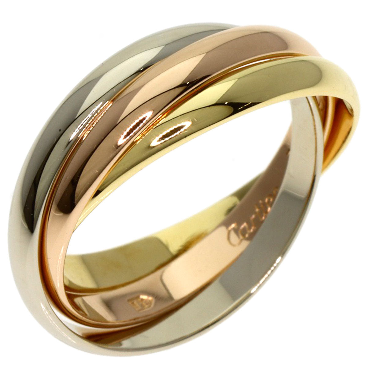CARTIER Trinity SM #52 Ring K18 Yellow Gold K18 White GoldLadies [Used]