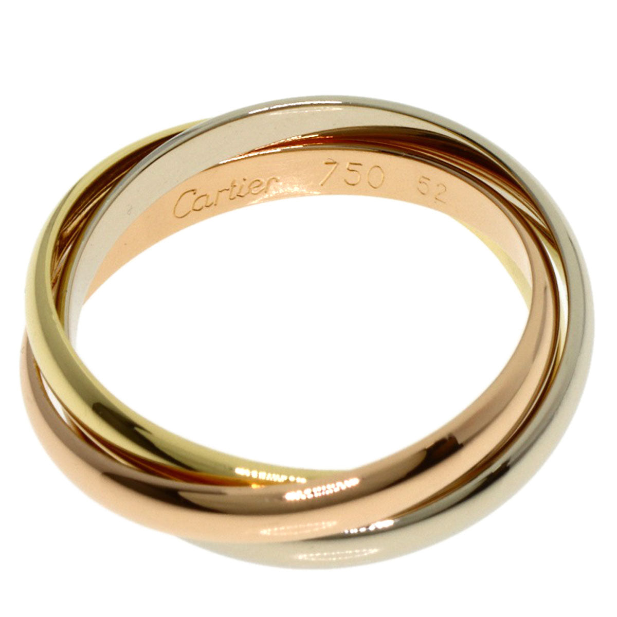 CARTIER Trinity SM #52 Ring K18 Yellow Gold K18 White GoldLadies [Used]