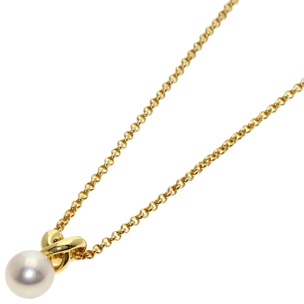 MIKIMOTO Pearl Pearl Necklace K18 Yellow Gold Ladies [Used]