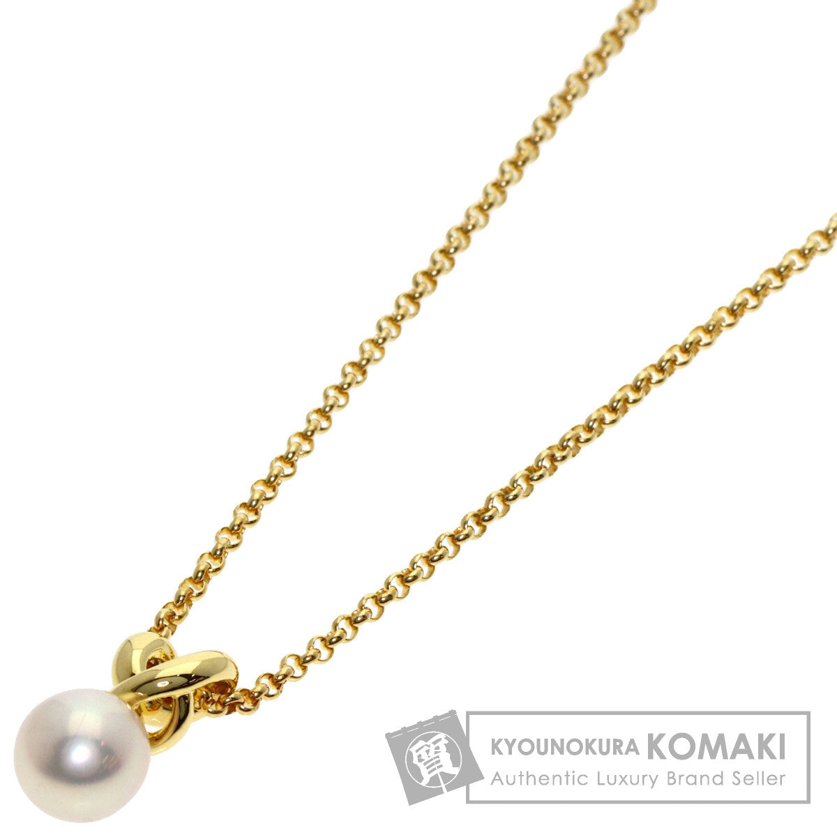 MIKIMOTO Pearl Pearl Necklace K18 Yellow Gold Ladies [Used]