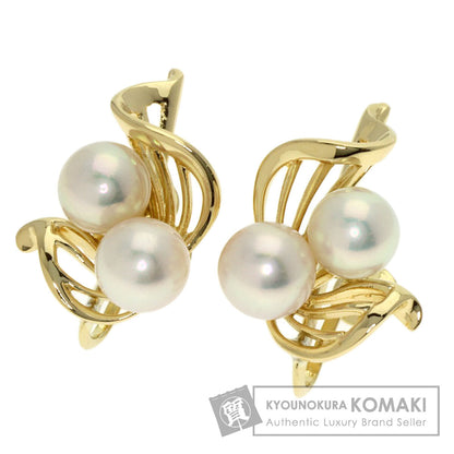 MIKIMOTO Pearl Pearl Earring K14 Yellow Gold Ladies [Used]