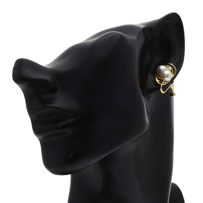 MIKIMOTO Pearl Pearl Earring K14 Yellow Gold Ladies [Used]