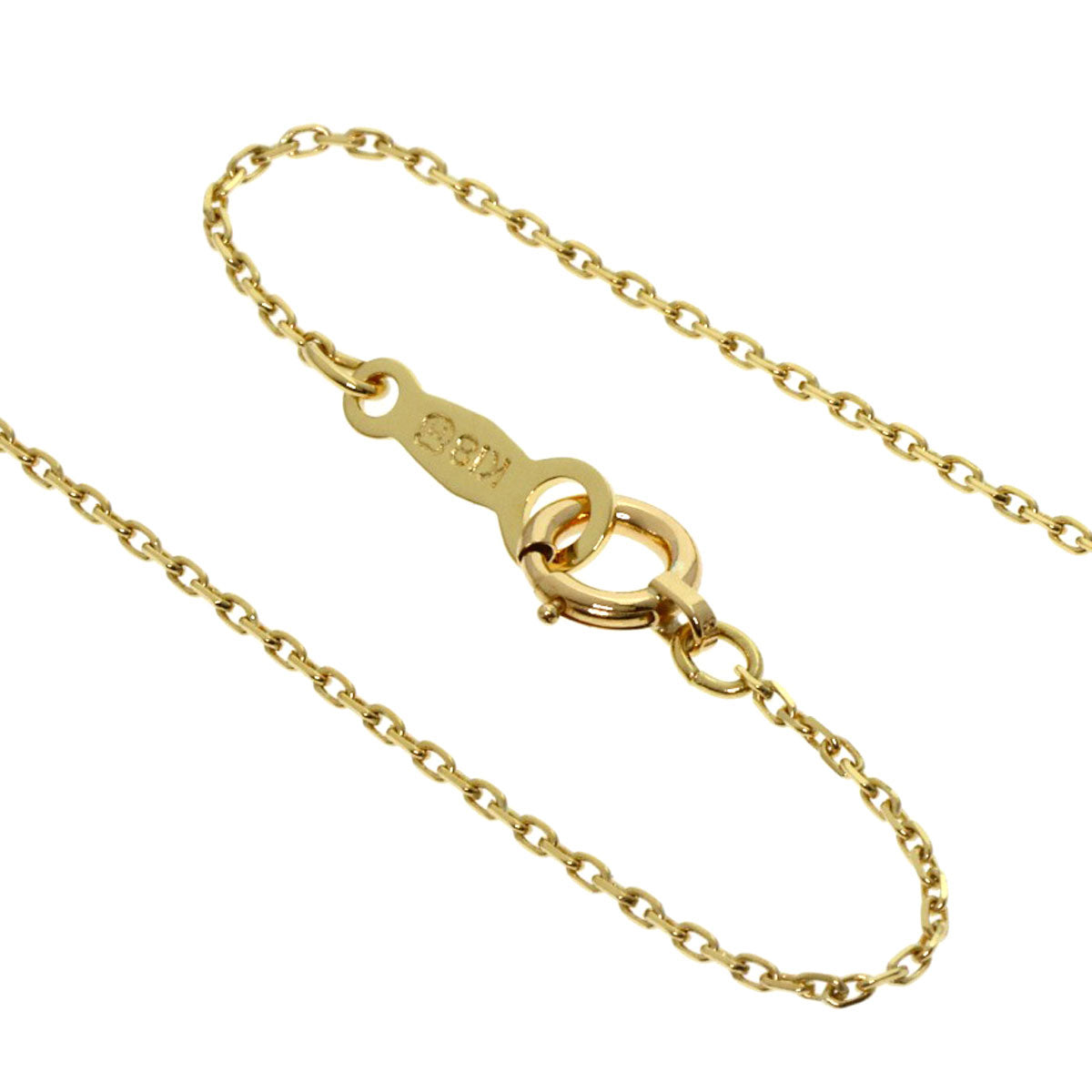 MIKIMOTO Pearl Pearl 1P Diamond Necklace K18 Yellow Gold Ladies [Used]