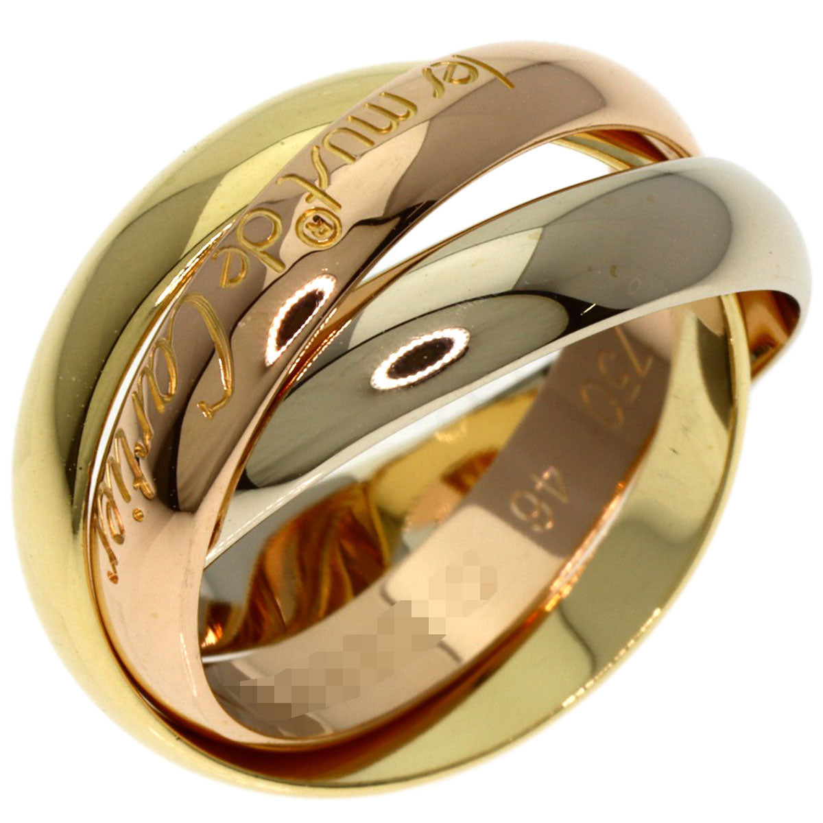 CARTIER Trinity #46 Ring K18 Yellow Gold K18 White GoldLadies [Used]