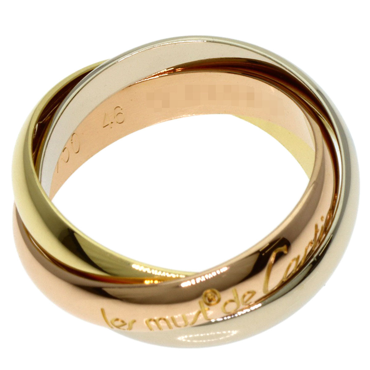 CARTIER Trinity #46 Ring K18 Yellow Gold K18 White GoldLadies [Used]