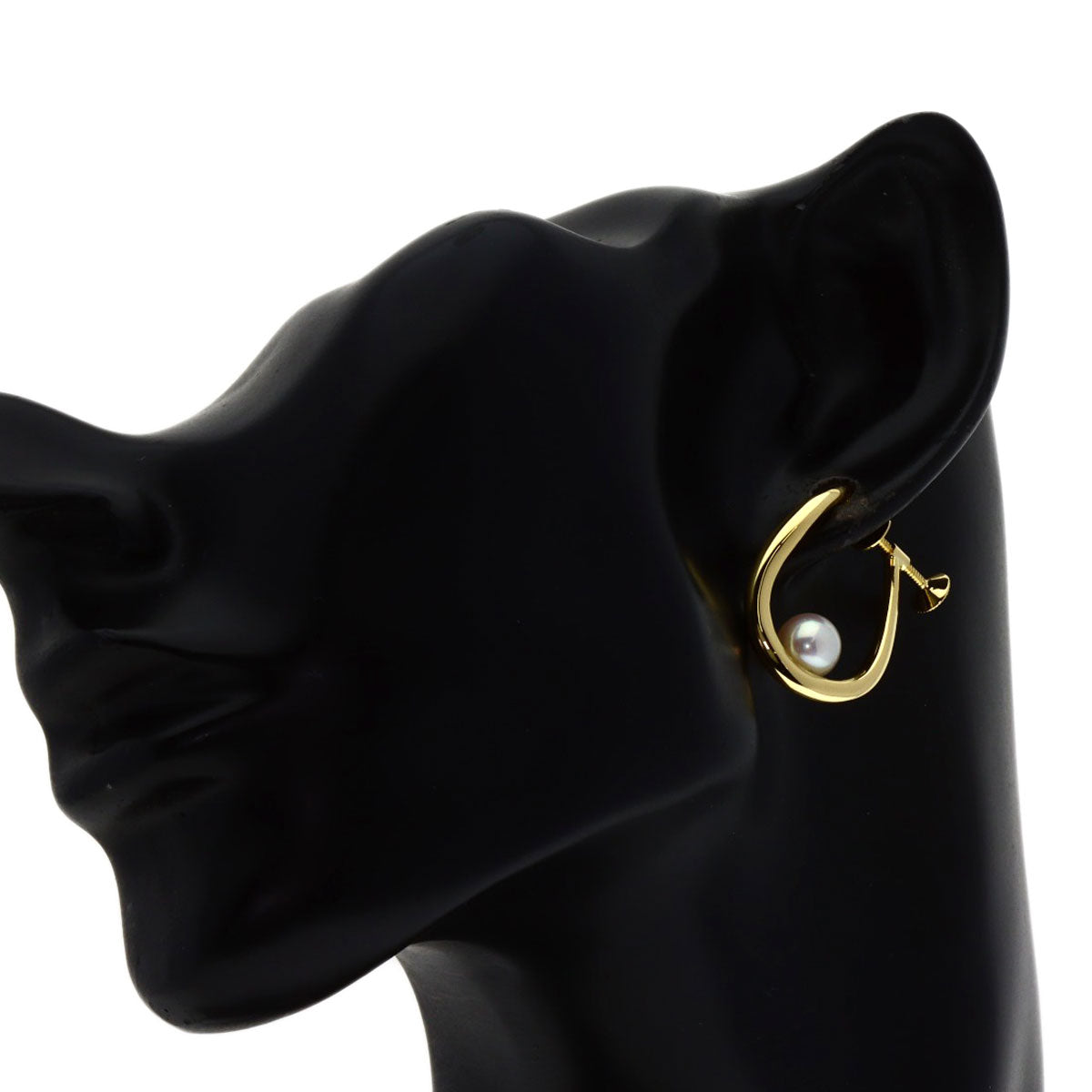 TASAKI Pearl Pearl only one side Earring K18 Yellow Gold Ladies [Used]