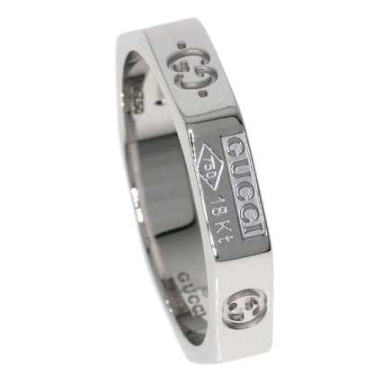 GUCCI Octagonal # 10 Ring K18 White Gold Ladies [Used]