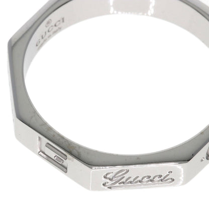 GUCCI Octagonal # 10 Ring K18 White Gold Ladies [Used]