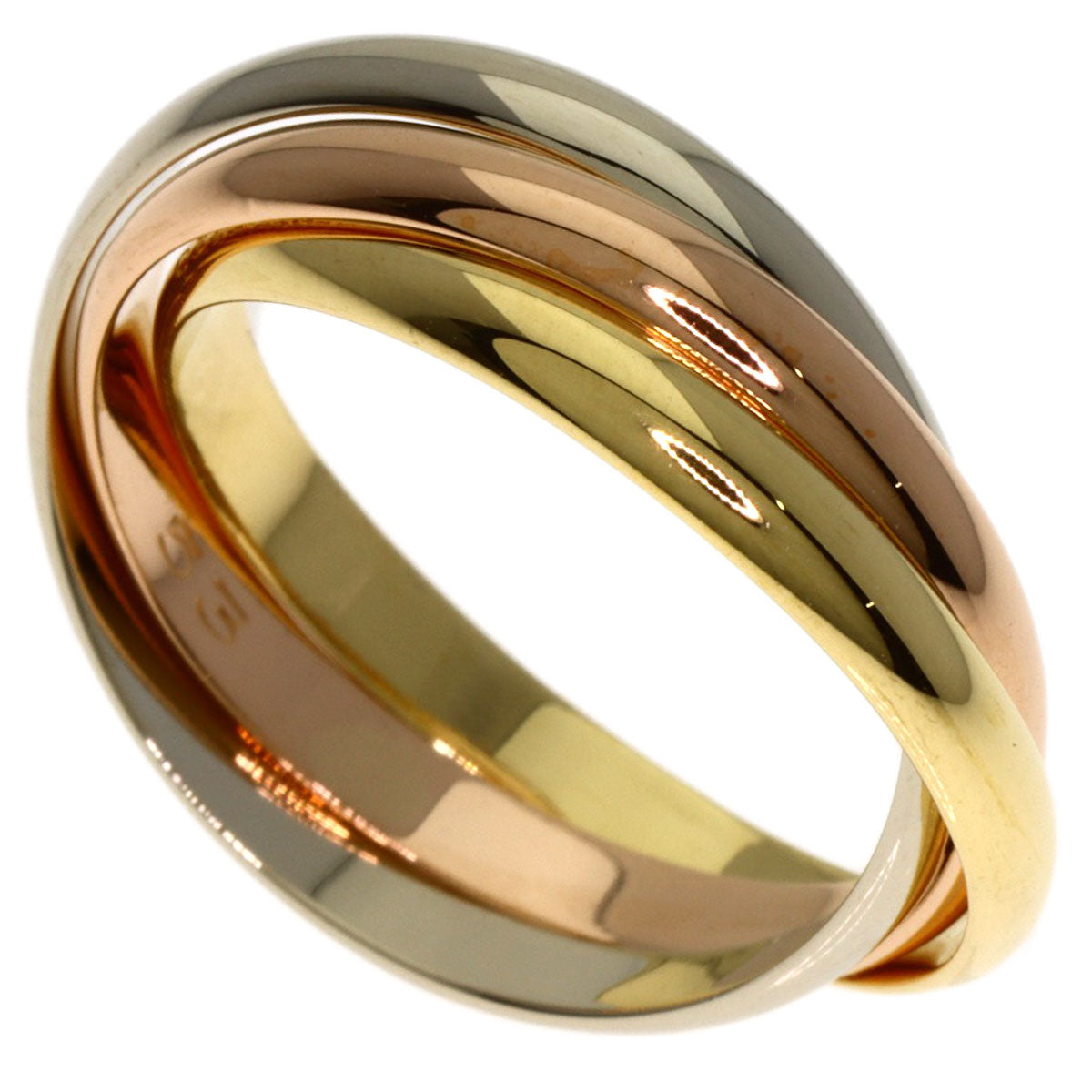 CARTIER Trinity #53 Ring K18 Yellow Gold K18 White GoldLadies [Used]