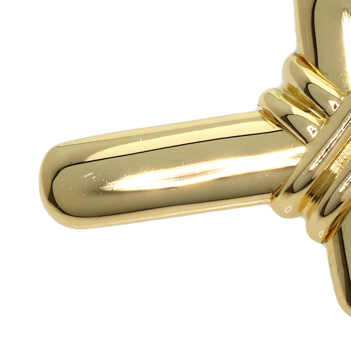 BVLGARI cross choker Necklace K18 Yellow Gold Ladies [Used]