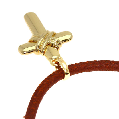 BVLGARI cross choker Necklace K18 Yellow Gold Ladies [Used]