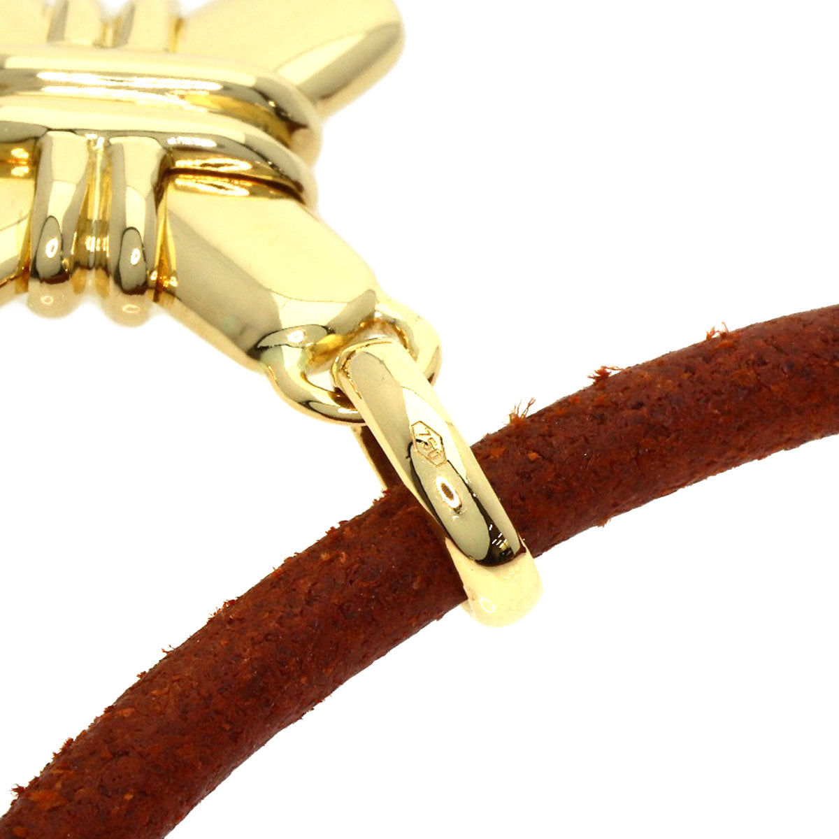 BVLGARI cross choker Necklace K18 Yellow Gold Ladies [Used]