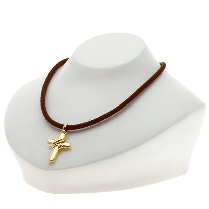BVLGARI cross choker Necklace K18 Yellow Gold Ladies [Used]