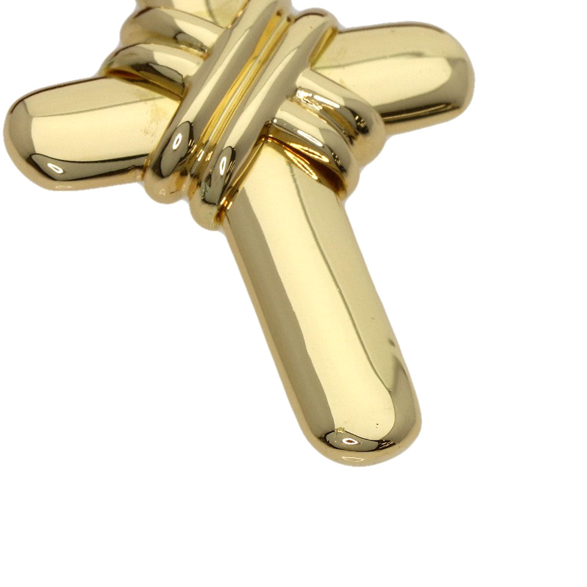 BVLGARI cross choker Necklace K18 Yellow Gold Ladies [Used]