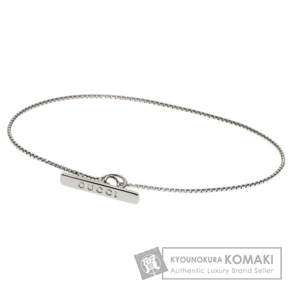 GUCCI lariat Bracelet K18 White Gold Ladies [Used]