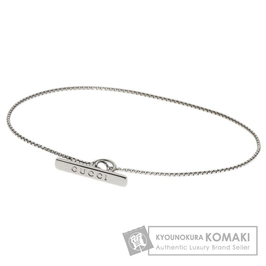 GUCCI lariat Bracelet K18 White Gold Ladies [Used]