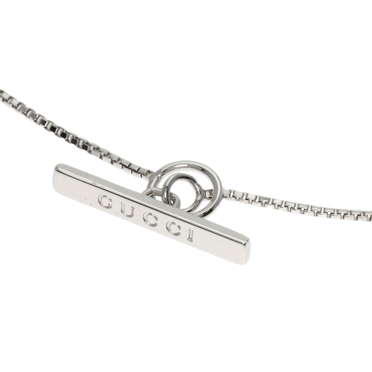 GUCCI lariat Bracelet K18 White Gold Ladies [Used]