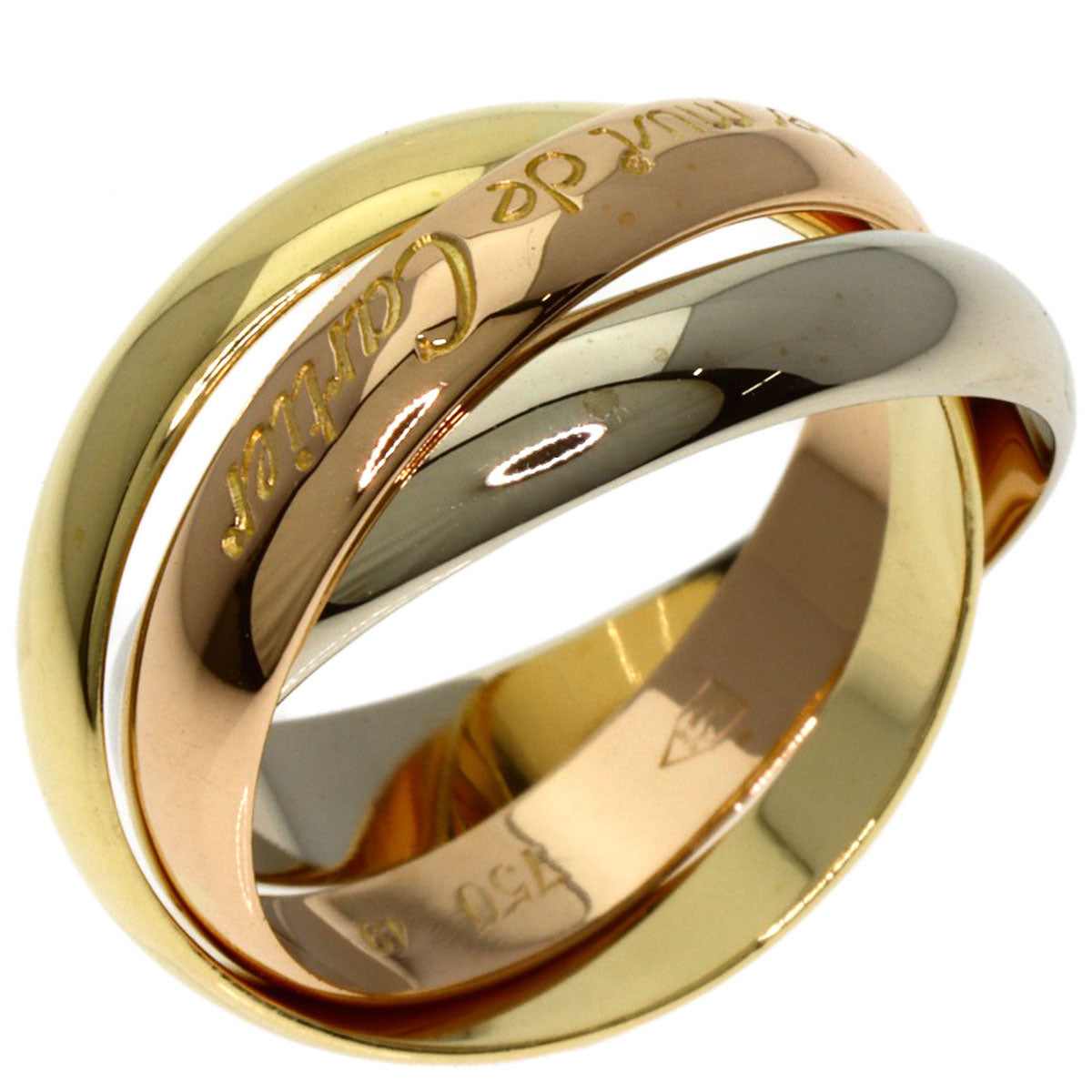CARTIER Trinity #49 Ring K18 Yellow Gold K18 White GoldLadies [Used]