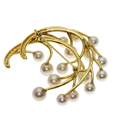 TASAKI Pearl Pearl Brooch K18 Yellow Gold Ladies [Used]