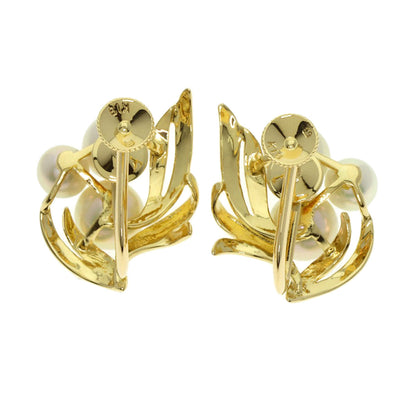 MIKIMOTO Pearl Pearl Earring K18 Yellow Gold Ladies [Used]