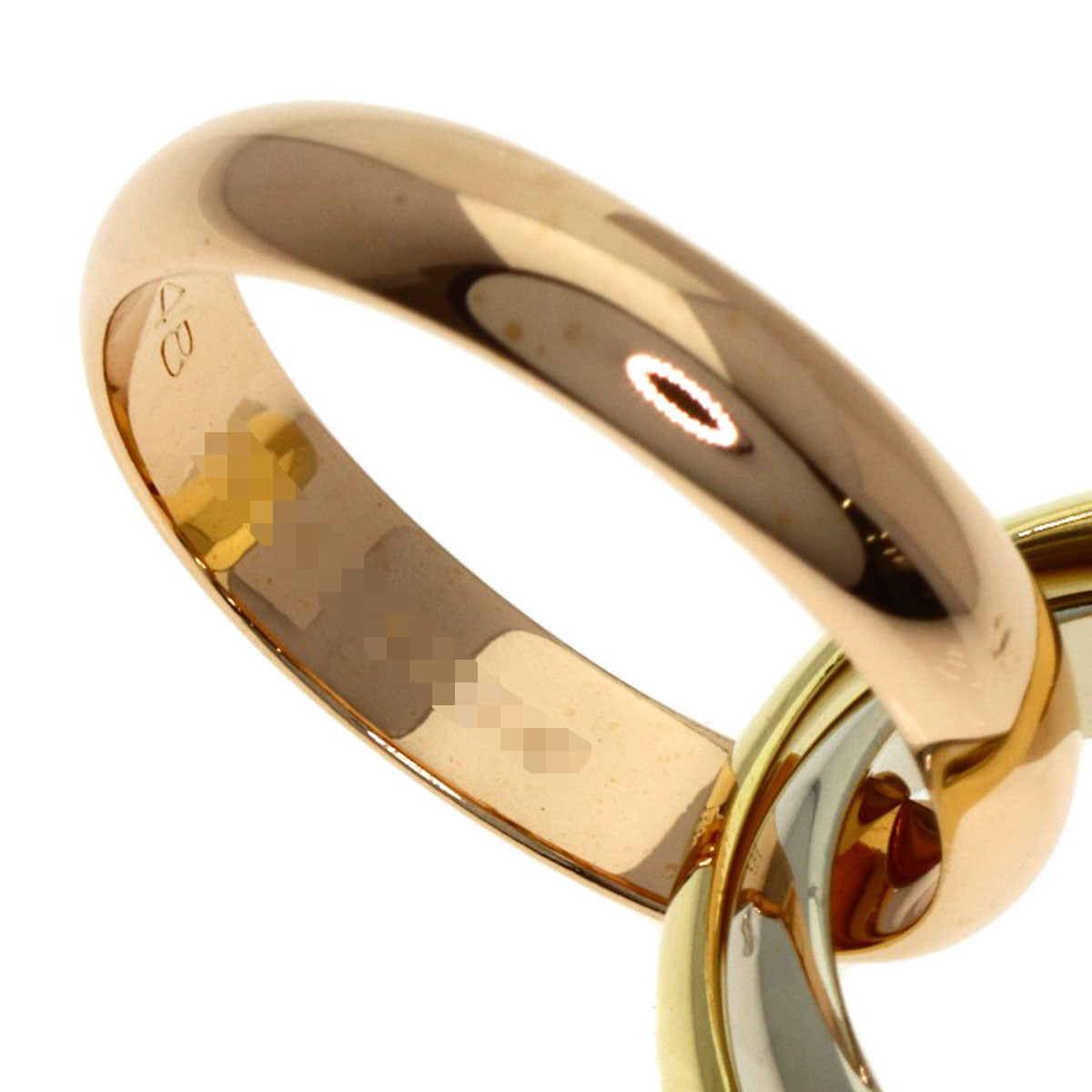 CARTIER Trinity #48 Ring K18 Yellow Gold K18 White GoldLadies [Used]