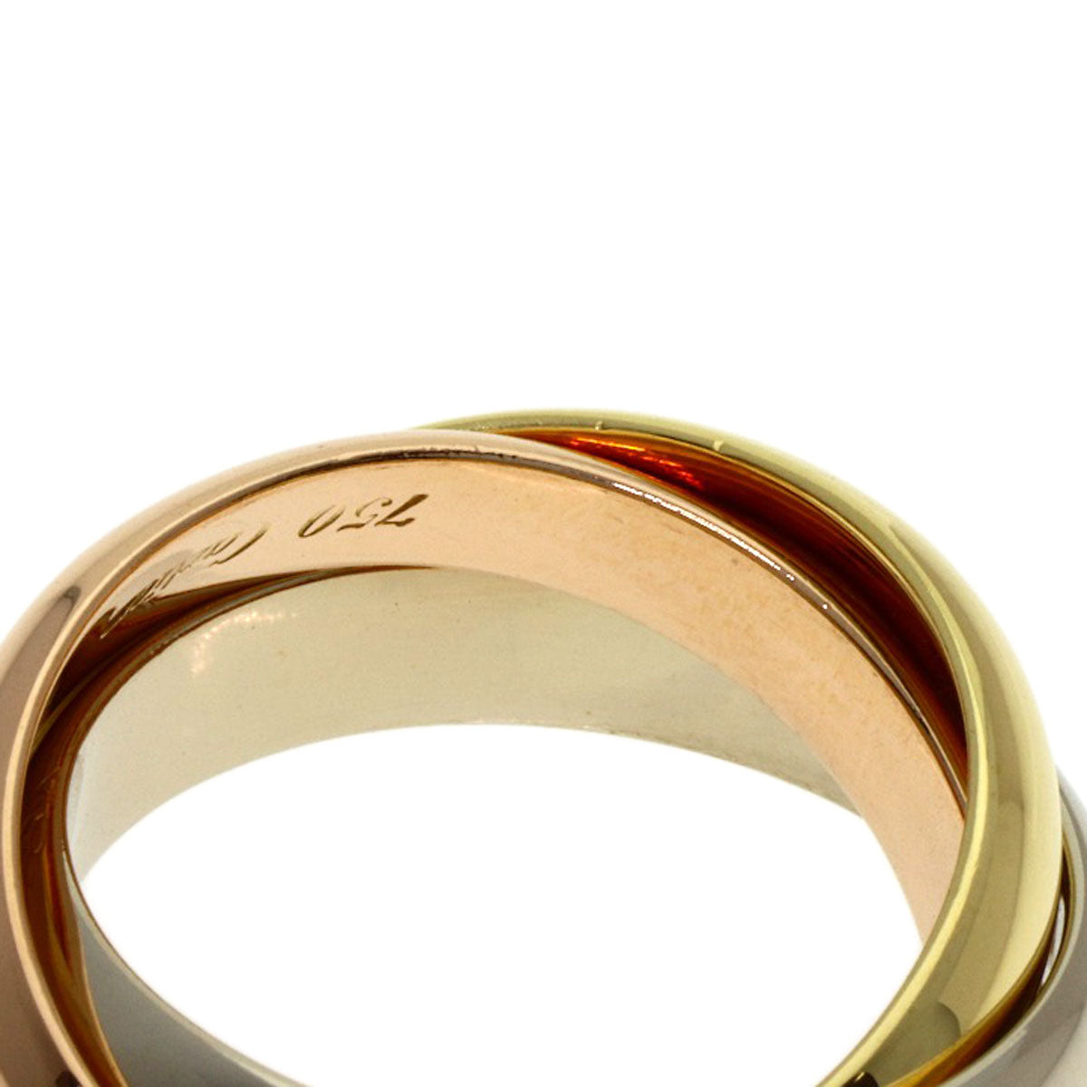 CARTIER Trinity #48 Ring K18 Yellow Gold K18 White GoldLadies [Used]