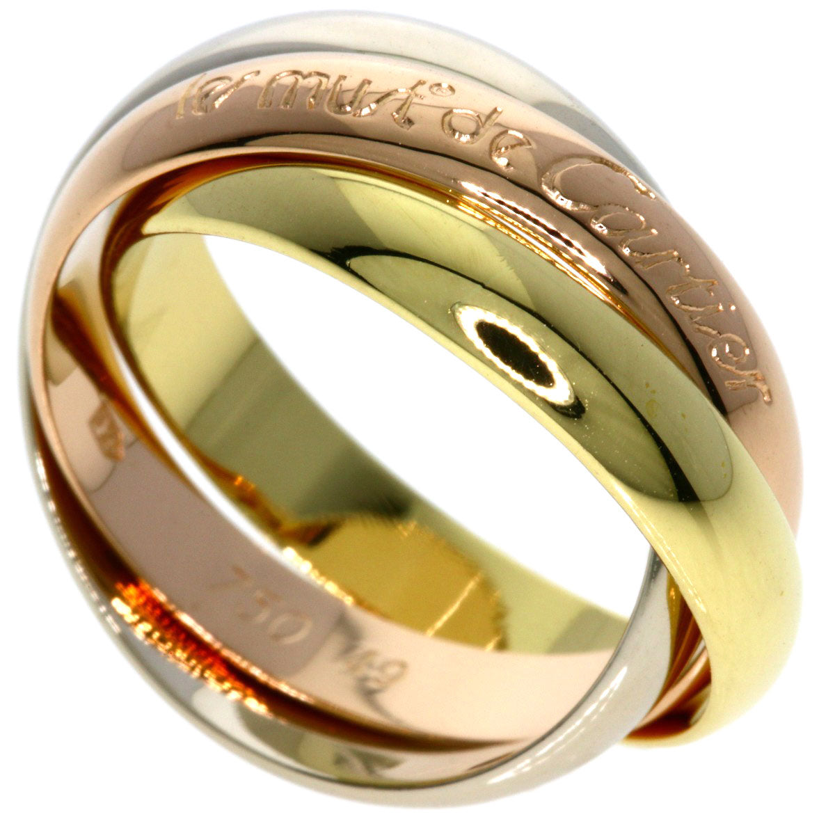 CARTIER Trinity #49 Ring K18 Yellow Gold K18 White GoldLadies [Used]