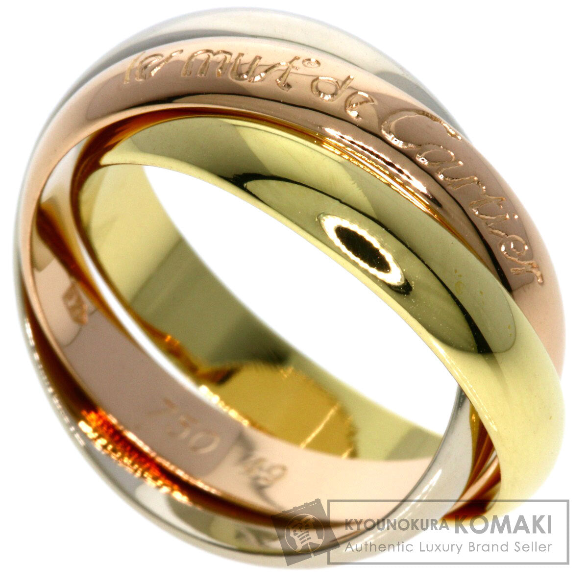 CARTIER Trinity #49 Ring K18 Yellow Gold K18 White GoldLadies [Used]