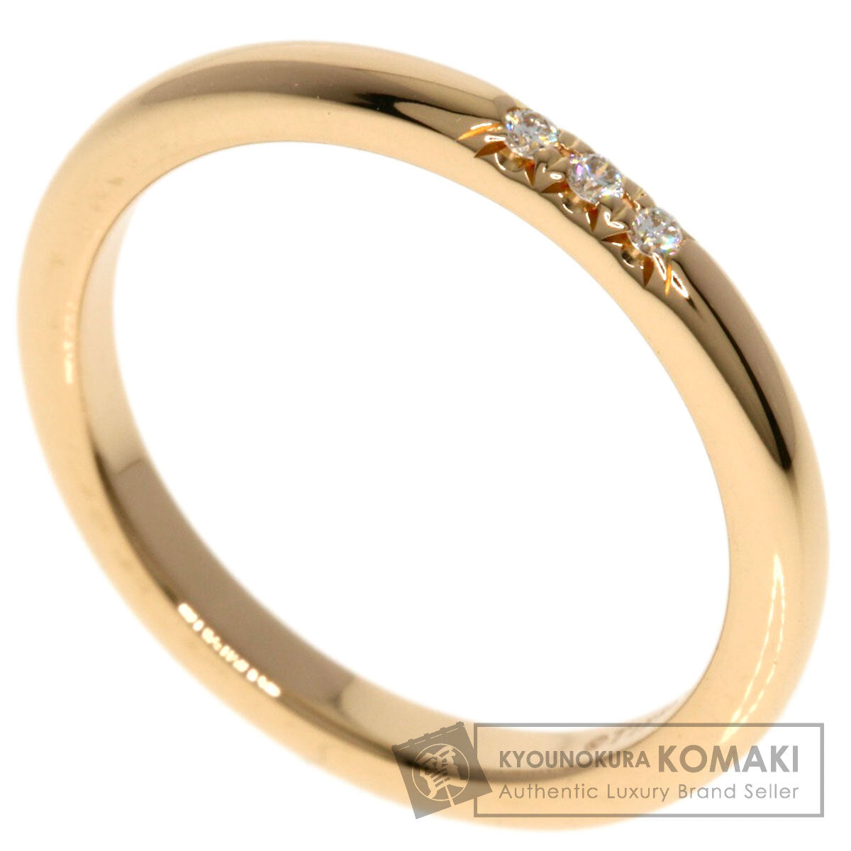 TIFFANY&Co. Classic band Diamond Ring K18 Pink Gold Ladies [Used]