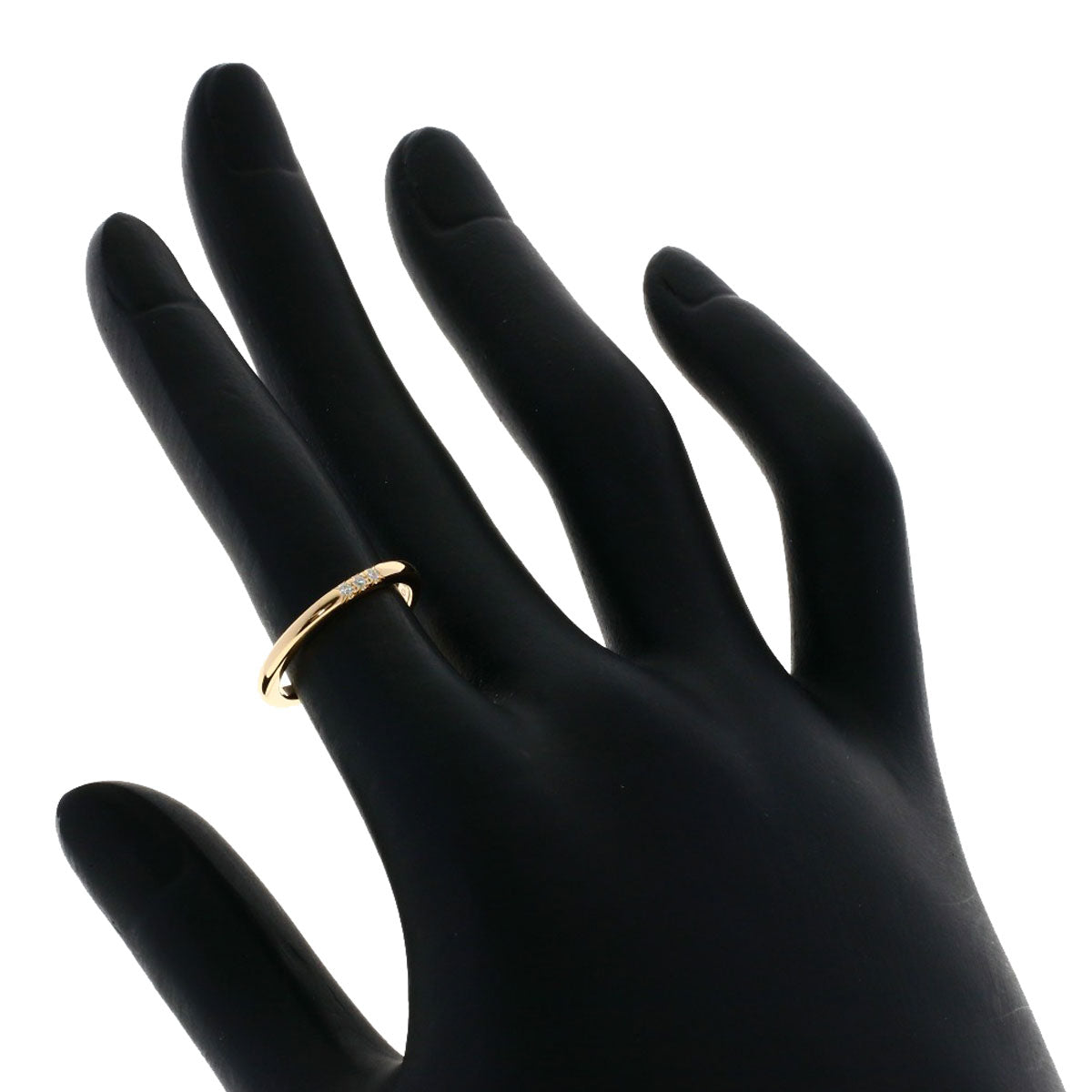 TIFFANY&Co. Classic band Diamond Ring K18 Pink Gold Ladies [Used]